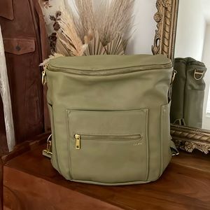 FAWN Design Diaper Bag bundle in Green/Moss